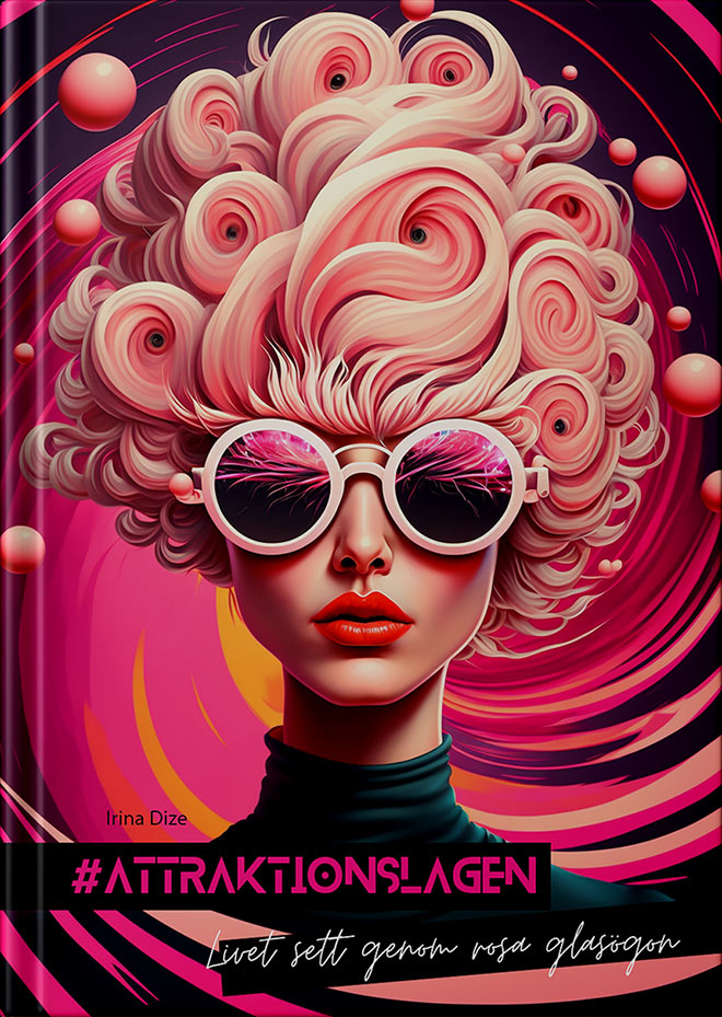Omslagsbild för e-boken #attraktionslagen - Livet sett genom rosa glasögon. Attrahera kärlek, pengar och hälsa.